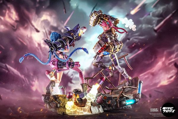 【預定】purearts《英雄聯盟》金克絲&蔚1/6雕像 