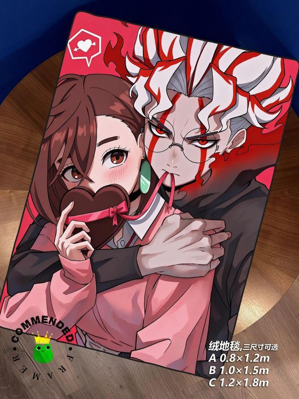 【海外代購】皇呱 《厄桃情人節》膽大黨綾瀨桃厄卡倫裝飾畫 午睡毯 地毯 