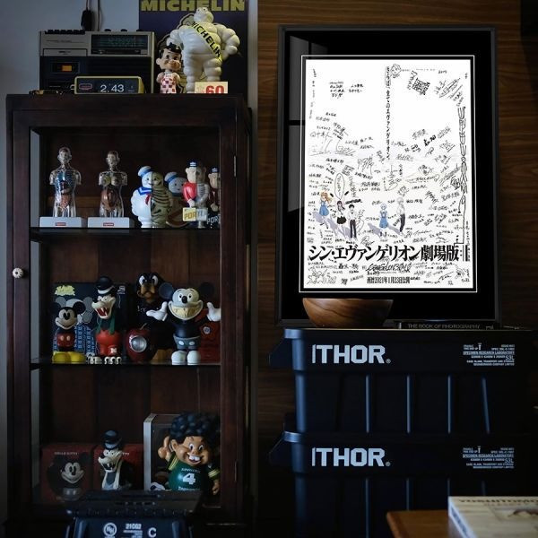 【海外代購】千鳥社《EVA海報簽名》新世紀福音戰士海報全員簽名裝飾畫 