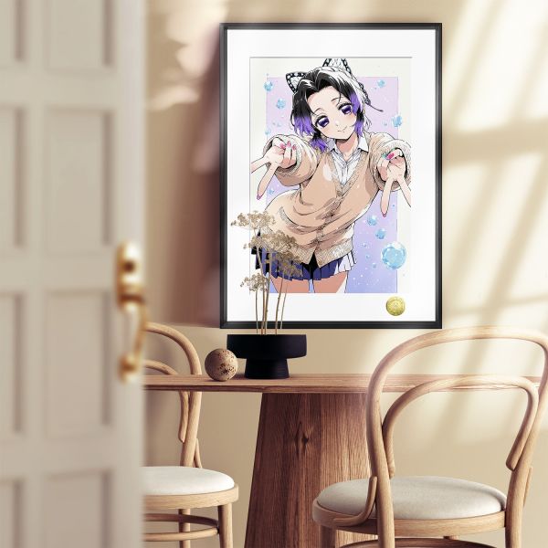 【海外代購】皇呱 《女高甜美蝴蝶忍者》鬼滅之刃女高甜美蝴蝶忍週邊裝飾畫 午睡毯 地毯 