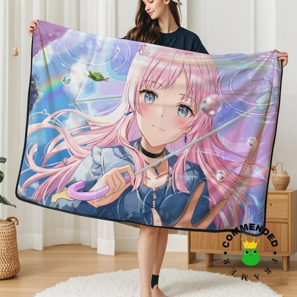 【海外代購】皇呱 《千早愛音美顏》BanG Dream!MyGO!!!!!裝飾畫 午睡毯 地毯 