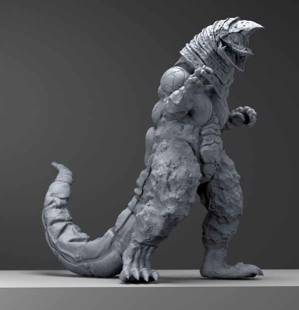 【海外代購】怪獸工廠 怪獸系列第三彈 哥爾贊 灰模 