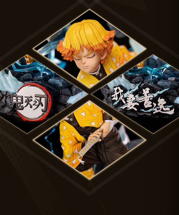 【海外代購】【55CM】開天 鬼滅之刃 我妻善逸1/4 正版 