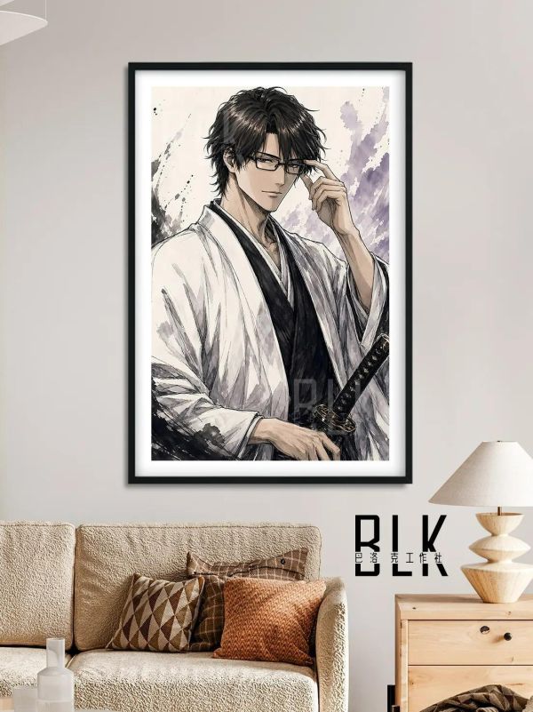 【海外代購】巴洛克 《水墨藍染》境·界護廷十三隊裝飾畫冰箱貼 
