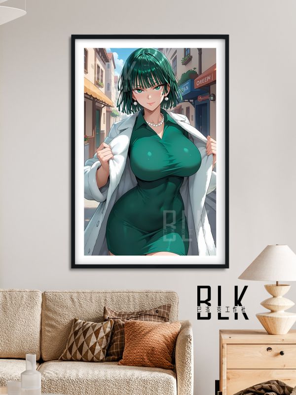 【海外代購】巴洛克 《地獄吹雪》一拳超人Fubuki一擊男ONE PUNCH-MAN動畫裝飾畫