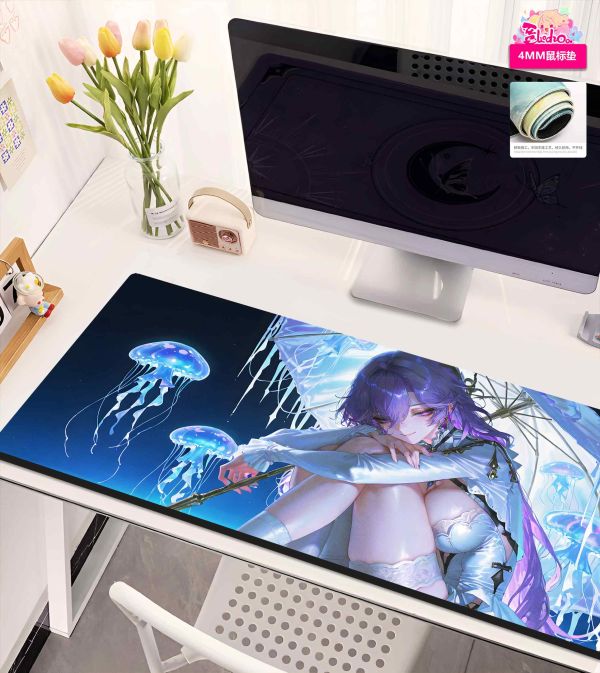 【海外代購】阿喵畫社 霧海星辰 坎特雷拉 8k超大超清裝飾畫 滑鼠墊 發光滑鼠墊 床頭地墊 