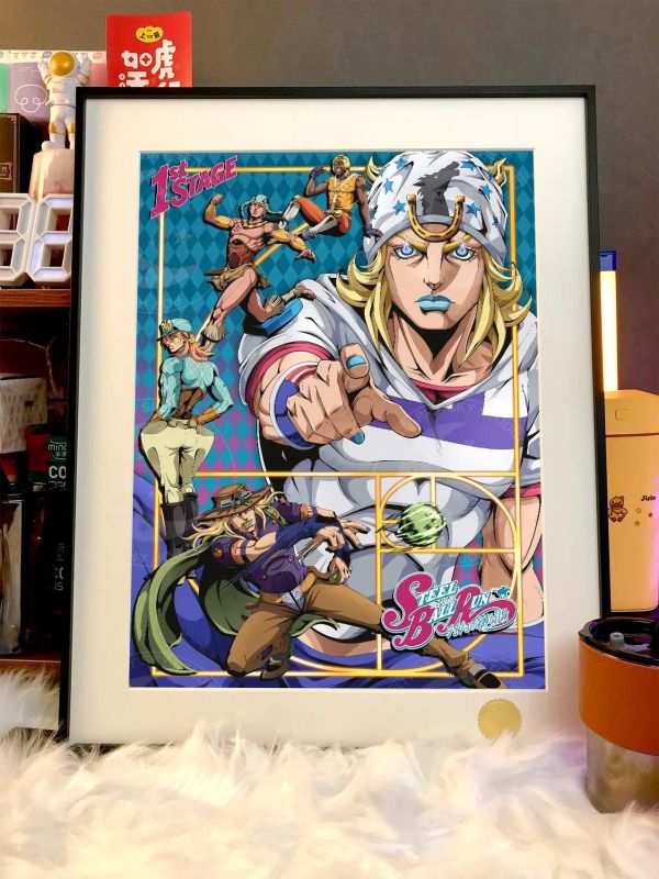 【海外代購】星空《JOJO彪馬野郎》JOJO的奇妙冒險裝飾畫 