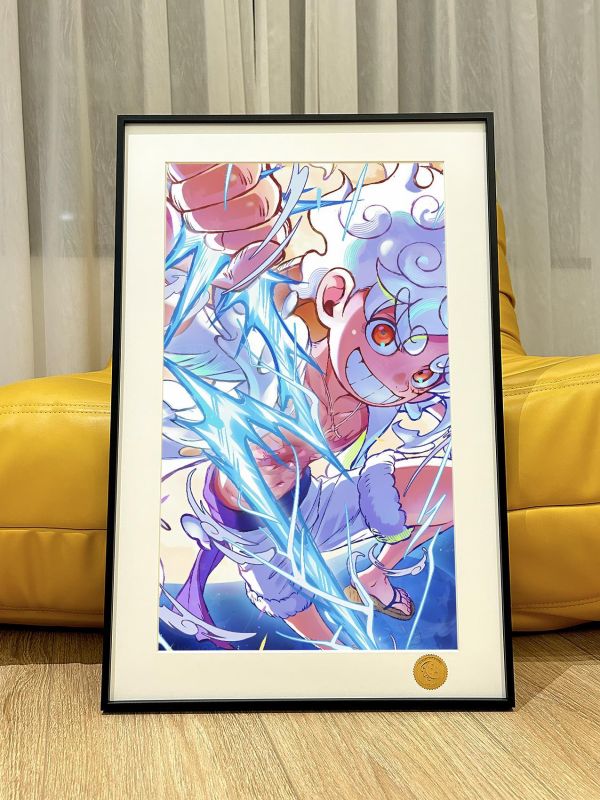 【海外代購】星空 《閃電尼卡》onepiece海賊王luffy路飛五檔太陽神遊戲動漫裝飾畫 