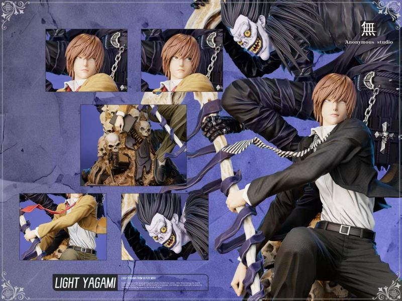 【預定】無名 Anonymous 死亡筆記共鳴系列 夜神月硫克LIGHT YAGAMI雙頭雕 