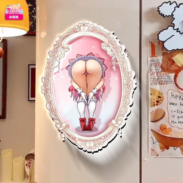 【海外代購】阿喵畫社 動畫冰箱貼第一百一十七彈魔鏡魔法少女小圓系列 高透亞克力磁吸冰箱貼 