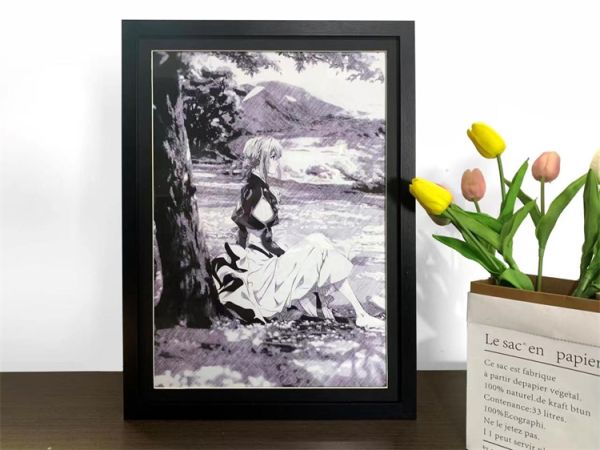 【海外代購】【34.5*45.5CM】萌萌匠 紫羅蘭永恆花園 薇爾莉特 裝飾畫01 