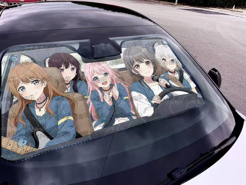 【海外代購】千鳥社 《汽車前擋遮陽－MyGO!!!!!全員》二次元汽車遮陽防曬前擋開車MyGO全員高松燈千早愛音BanG Dream! 