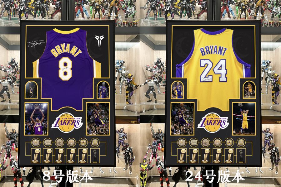 【海外代購】星空 《科比紀念日球衣版畫》824科比日kobe黑曼巴NBA洛杉磯湖人Mamba裝飾畫 