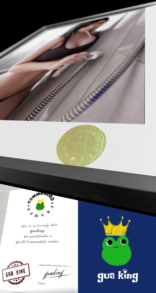 【海外代購】皇呱 《清晨誘惑蒂法》 最終幻想Ⅶ清晨誘惑刷牙蒂法週邊裝飾畫 