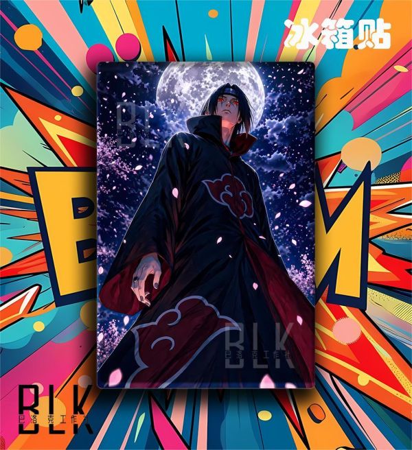【海外代購】巴洛克 《櫻花鼬》宇智波鼬Itachi火影忍者NARUTO寫輪眼動漫裝飾畫冰箱貼 