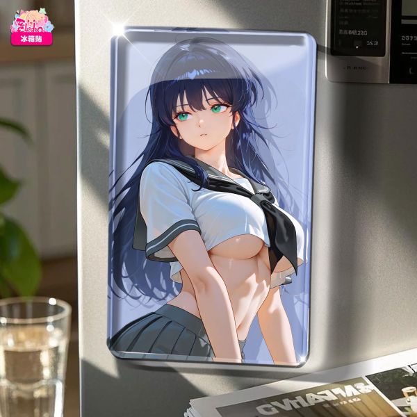 【海外代購】阿喵畫社 動漫冰箱貼第四十六彈橙路 鮎川圓純享版 鏈鋸人 高透壓克力磁吸冰箱貼 