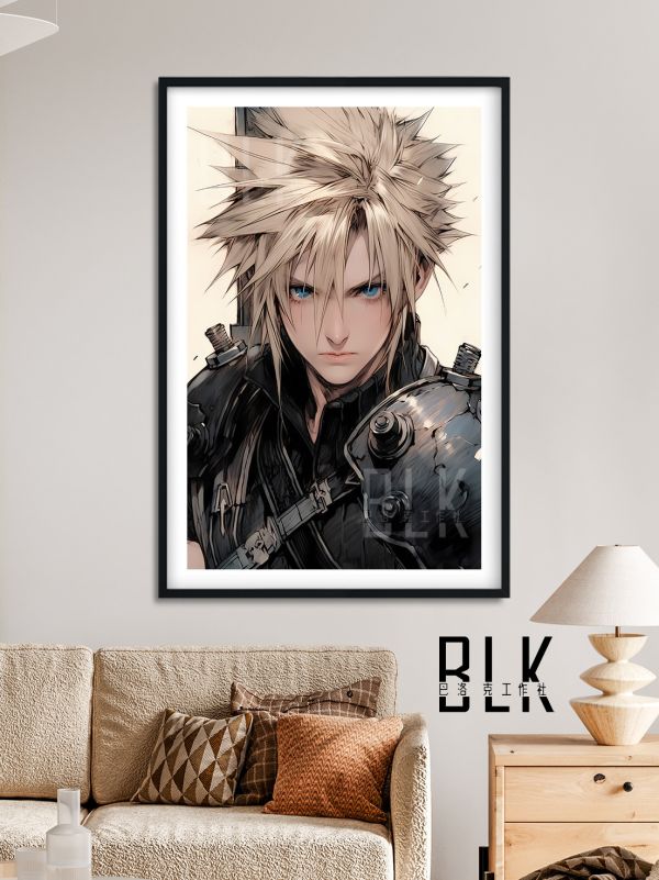 【海外代購】巴洛克《克勞德》Cloud Strife最終幻想7蒂法愛麗絲tifa動漫裝飾冰箱貼 