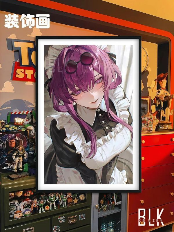 【海外代購】巴洛克 《女僕卡芙卡》崩壞：星穹鐵道裝飾畫冰箱貼 