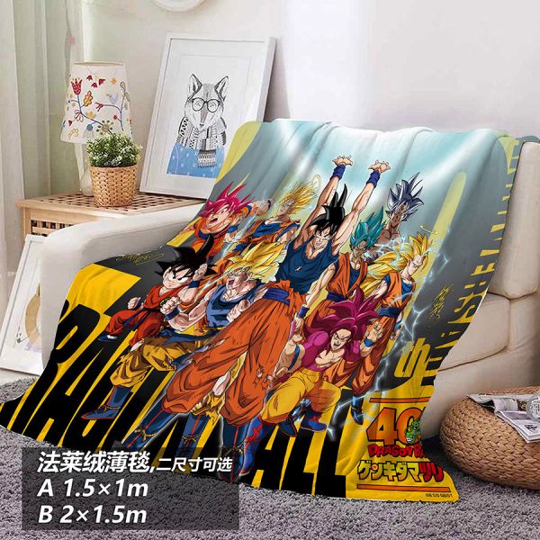 【海外代購】千鳥社 《七龍珠40週年》 龍珠40週年孫悟空超級賽亞人鳥山明野澤雅子簽名午睡毯地毯裝飾畫