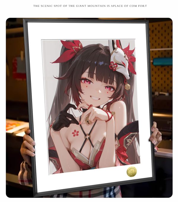 【海外代購】皇呱 《花火大人比心》崩壞:星穹鐵道假面愚者的花火大人比心週邊裝飾畫 午睡毯 地毯