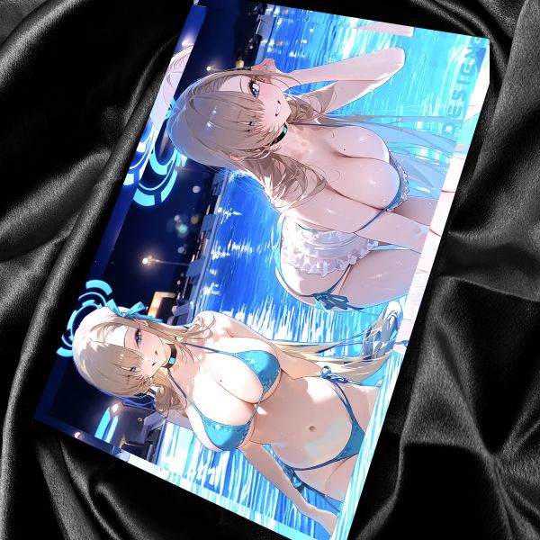 【海外代購】阿喵畫社 一之瀨明日奈 1.9cm厚大號雙層透明收藏展示磚 