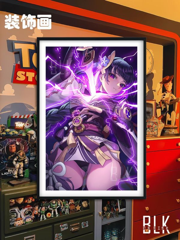 【海外代購】巴洛克 《拔劍雷電將軍》原神影稻妻八重神子動漫裝飾冰箱貼 