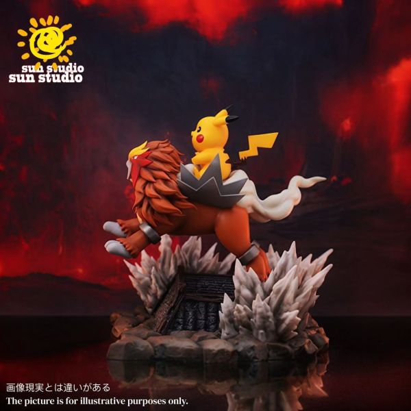 【預定】SUN 搖搖馬系列 炎帝皮卡丘搖搖馬 