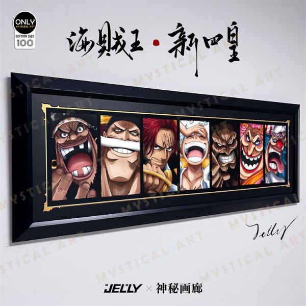 【海外代購】【130*49CM】神秘畫廊 原畫師Jelly 四皇 裝飾畫 