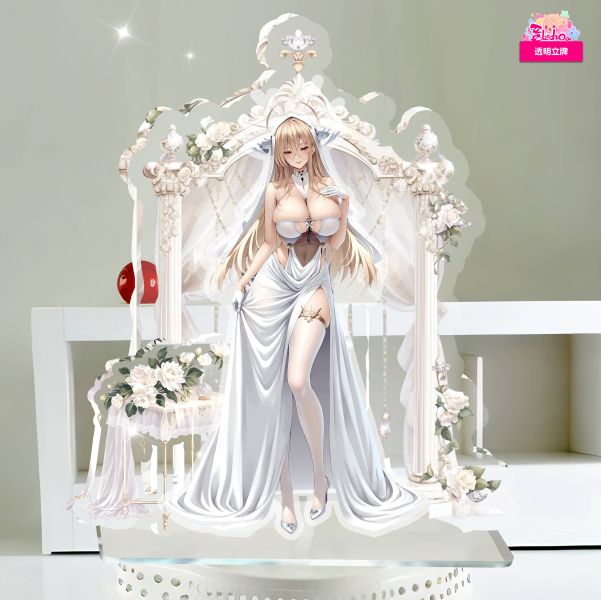 【海外代購】阿喵畫社 立牌第七彈婚紗大鳳 婚紗怨仇 婚紗信濃 25cm大型多層異形壓克力立牌 