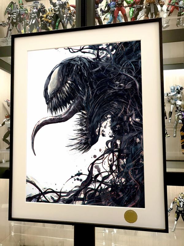 【海外代購】星空 《猛毒》Venom湯姆哈迪漫威毒液毒魔蜘蛛人共生體動畫裝飾畫 