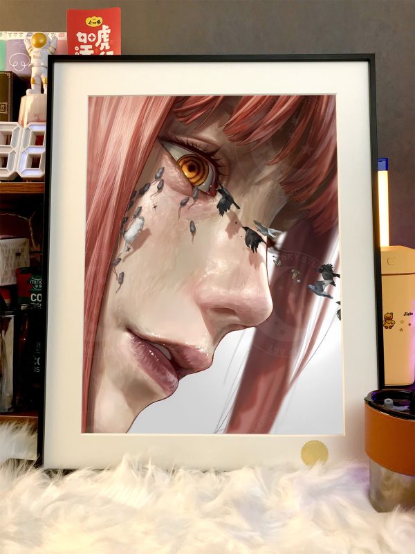 【海外代購】星空 《支配惡魔》瑪奇瑪Makima支配惡魔真紀真Chainsaw Man蕾塞電鋸人裝飾畫 