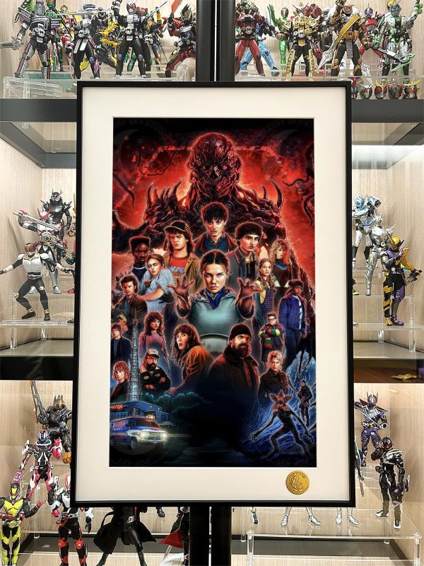 【海外代購】星空 《怪奇物語》Stranger Things喬伊斯·拜爾斯吉姆·霍珀十一動漫裝飾畫 