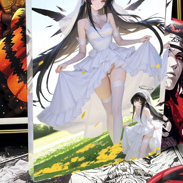 【海外代購】阿喵畫社 婚紗 阿爾圖羅 1.9cm厚大號雙層透明收藏展示磚 