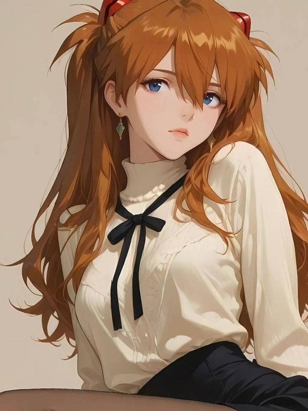 【海外代購】星空《高跟明日香》新世紀福音戰士裝飾畫 