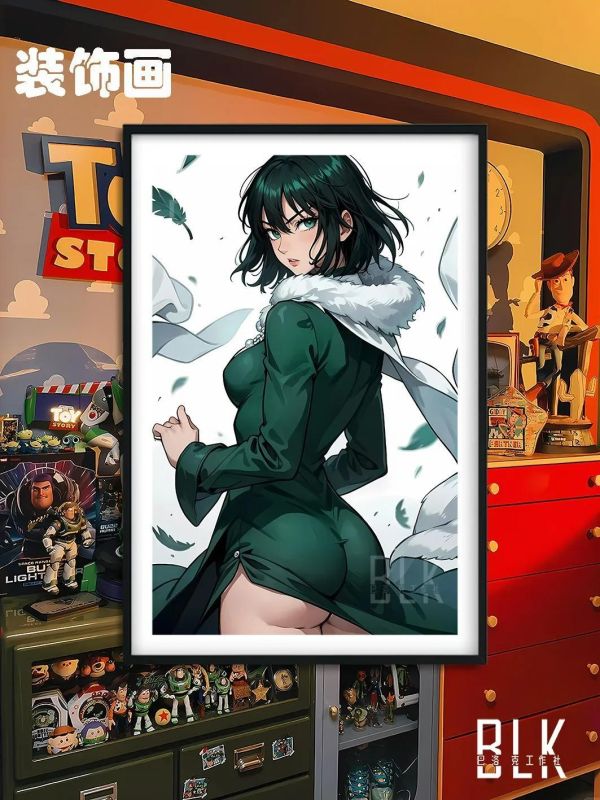 【海外代購】巴洛克《回頭吹雪》一拳超人一擊男裝飾畫冰箱貼 