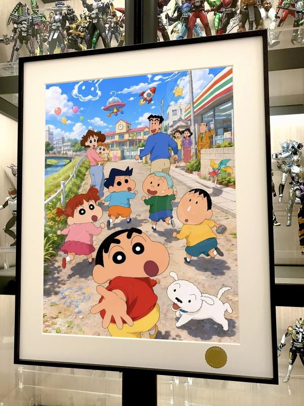 【海外代購】星空 《出發小新》蠟筆小新Crayon Shin-chan風間阿呆正男小白小葵春日部防衛隊動漫裝飾畫 