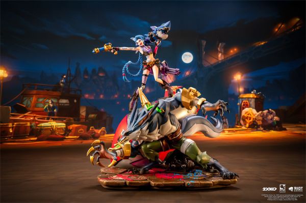 【預定】2XKO 金克絲 & 沃里克 VS 阿狸 & 艾克 1/10 雕像 Jinx & Warwick VS Ahri & Ekko 1/10 Scale Statue bundle 