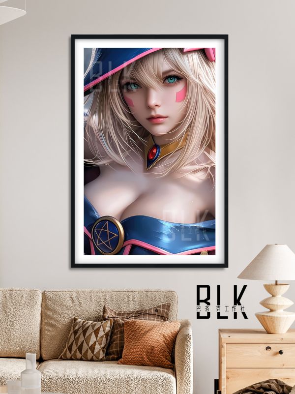 【海外代購】巴洛克 《魔法美少女》遊戲王武藤遊戲海馬天空龍卡牌三幻神動漫裝飾畫冰箱貼 