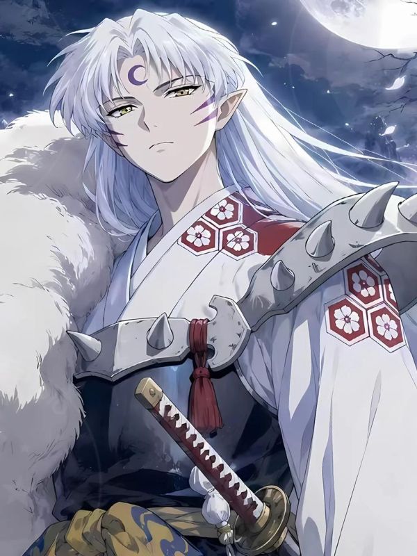【海外代購】星空 《月之殺生丸》犬夜叉奈落彌勒裝飾畫 