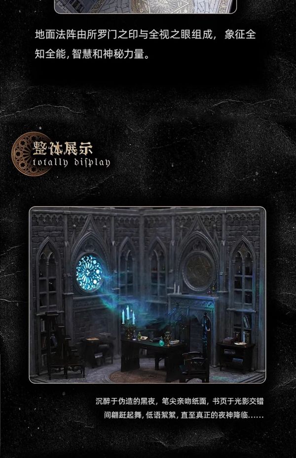 【海外代購】微觀臻慕 12分微縮場景 艾倫坡一低語之屋 