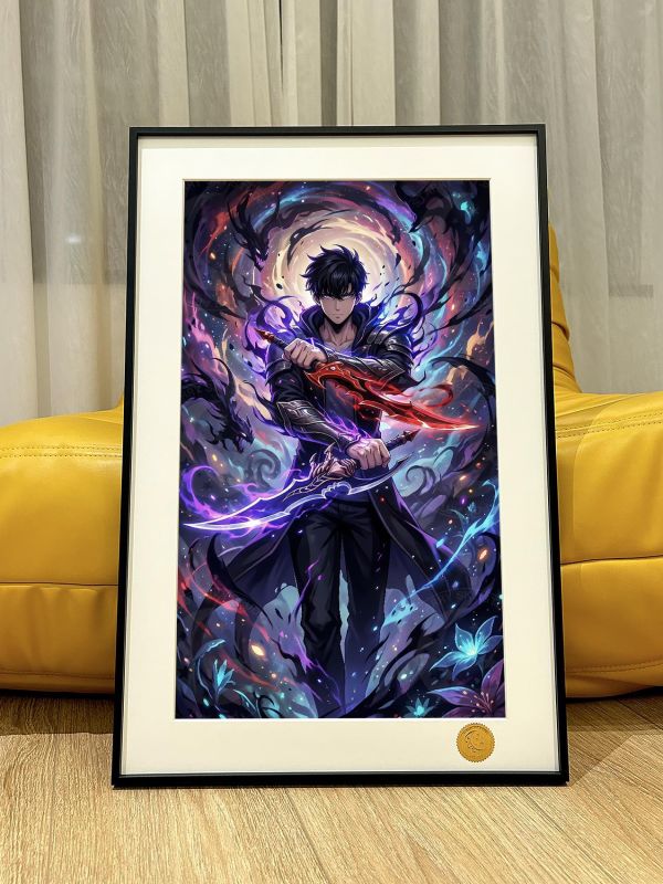 【海外代購】星空 《雙刀程肖宇》我獨自升級solo leveling程肖宇水篠旬暗影君王動漫裝飾畫 