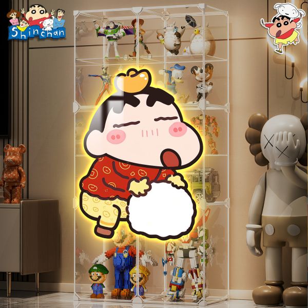 【海外代購】阿喵畫社 發財小寶 蠟筆小新 1比1超大燈帶畫 