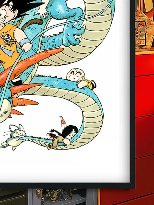 【海外代購】巴洛克 《騎龍悟空》七龍珠超級賽亞人裝飾畫冰箱貼 