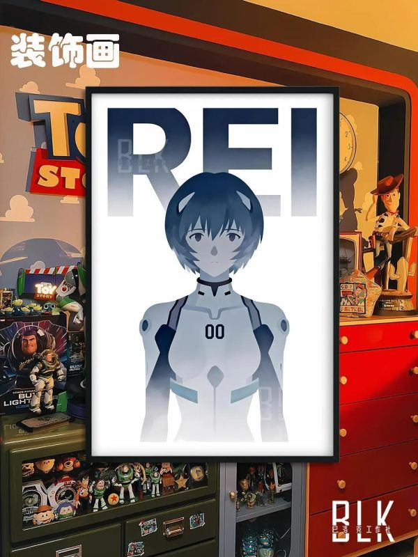 【海外代購】巴洛克《ASUKA/REI》EVA新世紀福音戰士裝飾畫冰箱貼 
