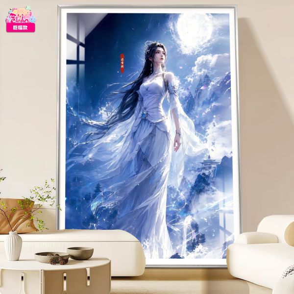 【海外代購】阿喵畫社 雪影望月 陸雪琪 新品12K主題超清裝飾畫 床頭地墊  冰箱貼 