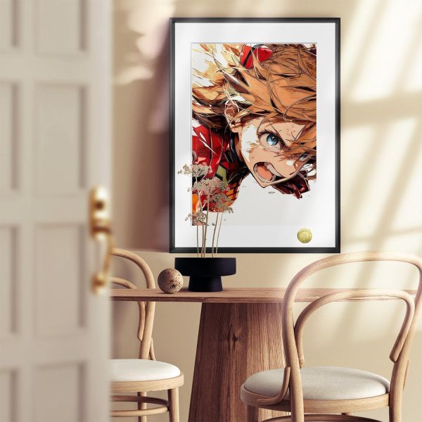 【海外代購】皇呱 《明日香的憤怒》 第二適格者惣流·明日香·蘭格雷的憤怒同人周邊裝飾畫 午睡毯 地毯 