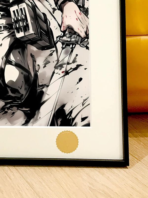 【海外代購】星空 《水墨兵長》利威爾Levi進擊的巨人裝飾畫 