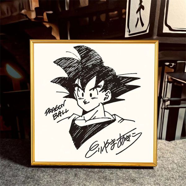 【海外代購】千鳥社 鳥山明擺台 七龍珠孫悟空簽名裝飾畫擺台 