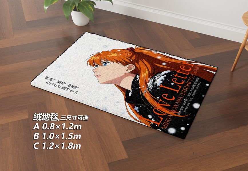 【海外代購】千鳥社 《情書 明日香》 新世紀福音戰士明日香綾波麗情書岩井俊二EVA午睡毯地毯裝飾畫 