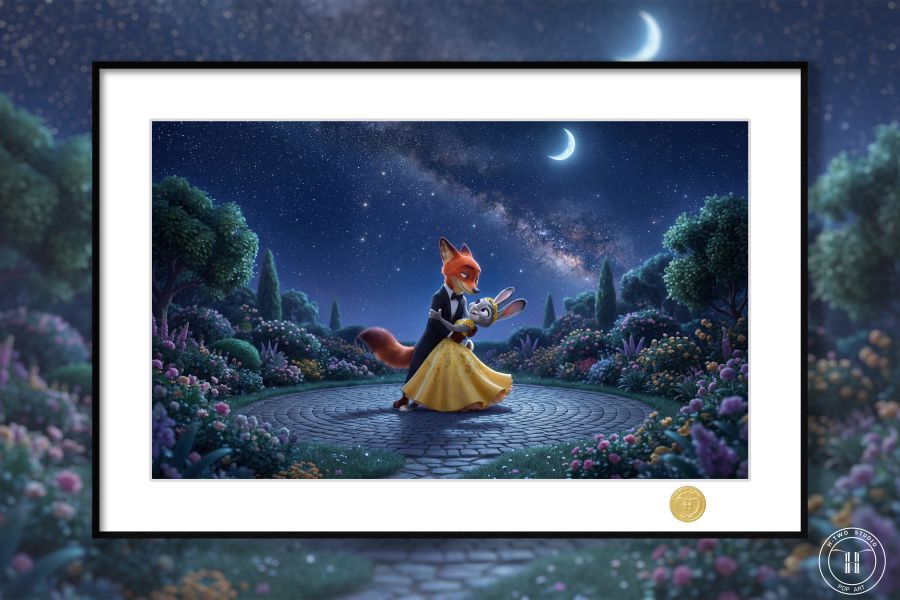 【海外代購】H2 《月下起舞》瘋狂動物城2朱迪尼克Zootopia2裝飾畫 